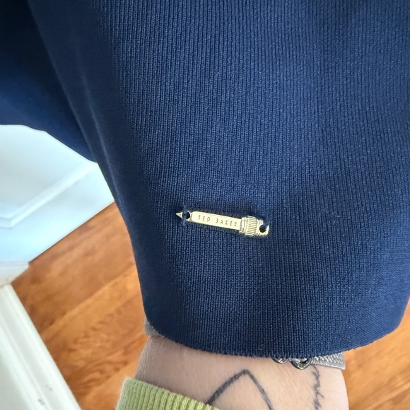 Ted Baker London Color Block Ribbed Long Sleeve Midi Dress 45238 - Picture 5 of 9